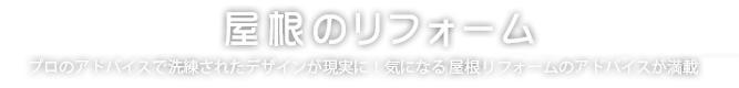 屋根のリフォーム