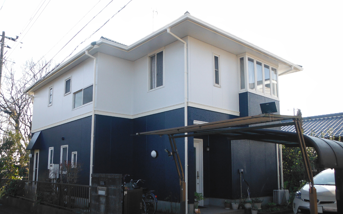 施工事例|外壁塗装・屋根葺替(エコグラーニ)工事|千葉県袖ヶ浦市 N様邸リフォーム