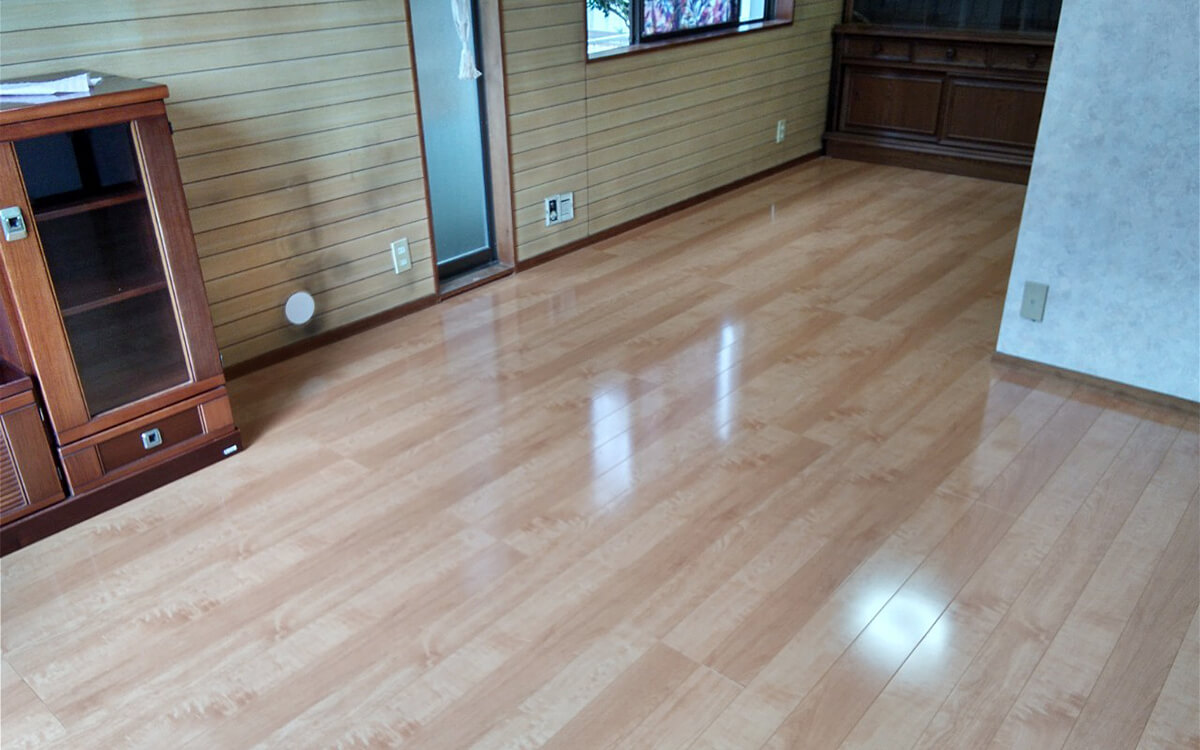 施工事例｜千葉市稲毛区 K様邸｜床重ね張りリフォーム