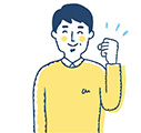 ニコニコ男性イラスト