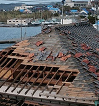 2019年9月台風15号瓦屋根被害写真